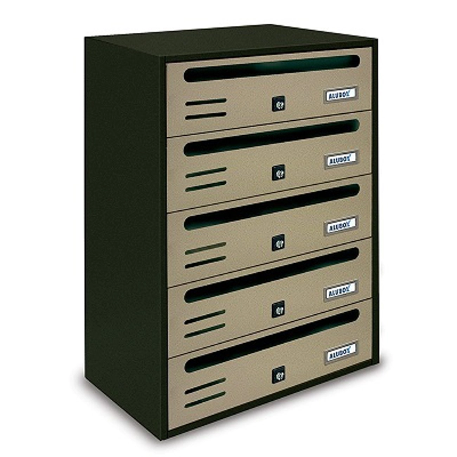Vendita online Casellario Postale Cubo Composto Rivista Orizzontale 5 Posti